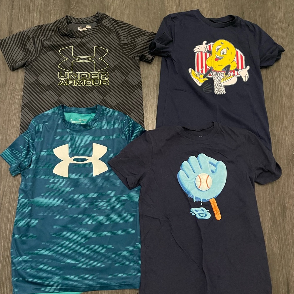 Boys underarmour lot sz med